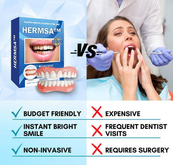 HERMSA™Silicone Reline Denture Set (👩🔬Dentist Recommendations👩🔬)