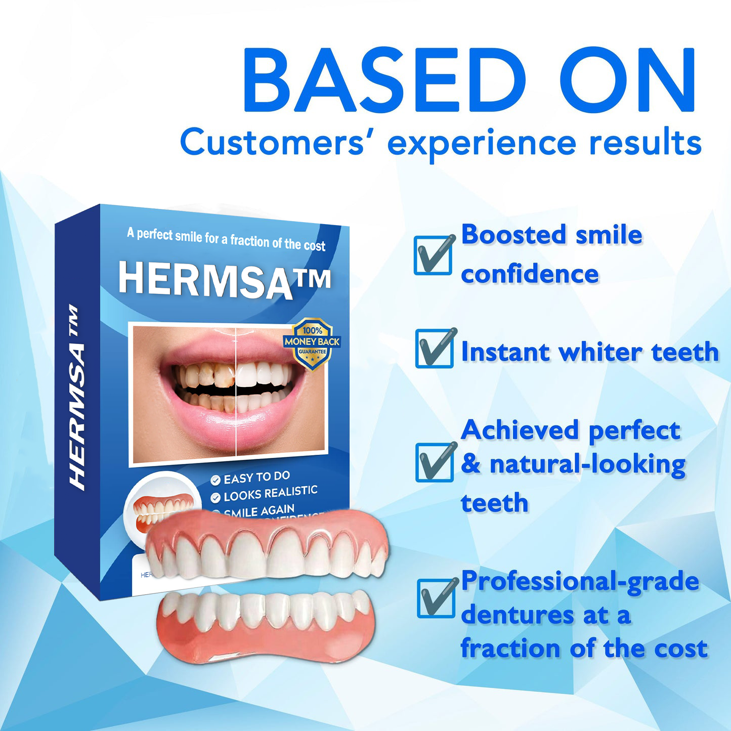 HERMSA™Silicone Reline Denture Set (👩🔬Dentist Recommendations👩🔬)
