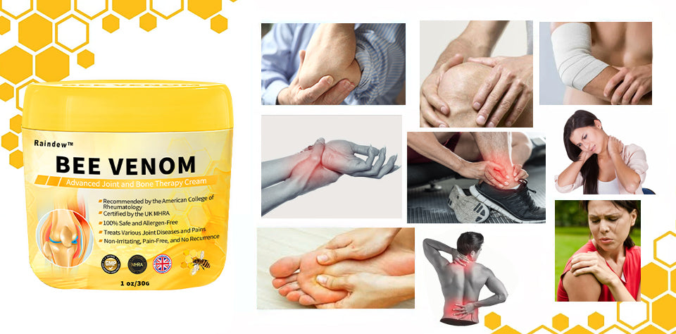 Raindew™ Bee Venom Advanced Joint and Bone Healing Cream (New Zealand Bee Extract - specializing in orthopedic conditions)